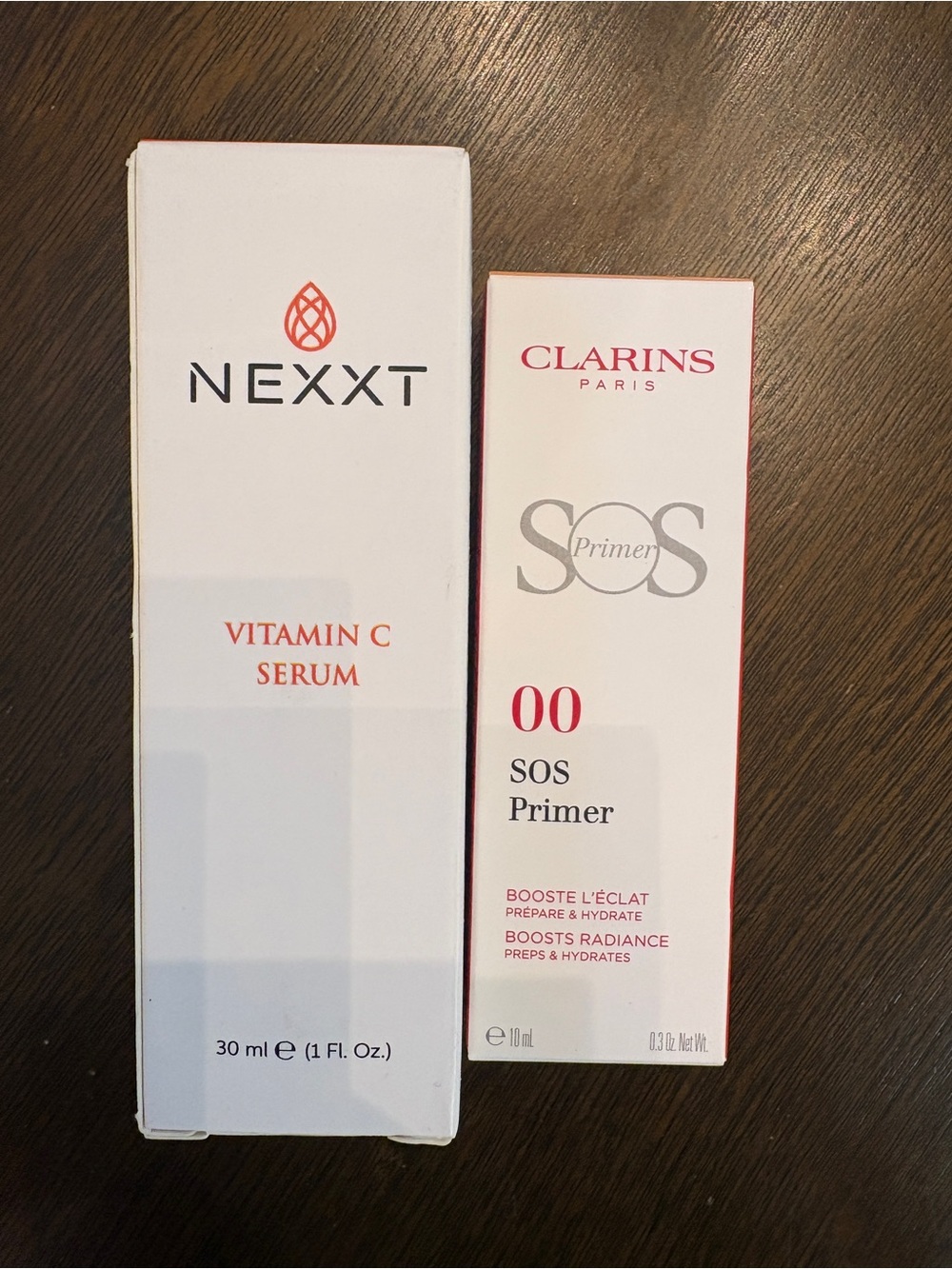 Beauty Face Bundle! NEXXT Vitamin C Serum + Clarins SOS Primer